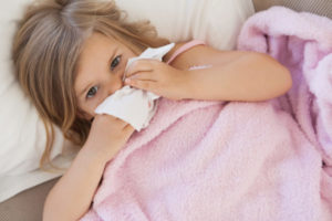 Comfort Little Girl Covering Her Nose Shutterstock 178435106